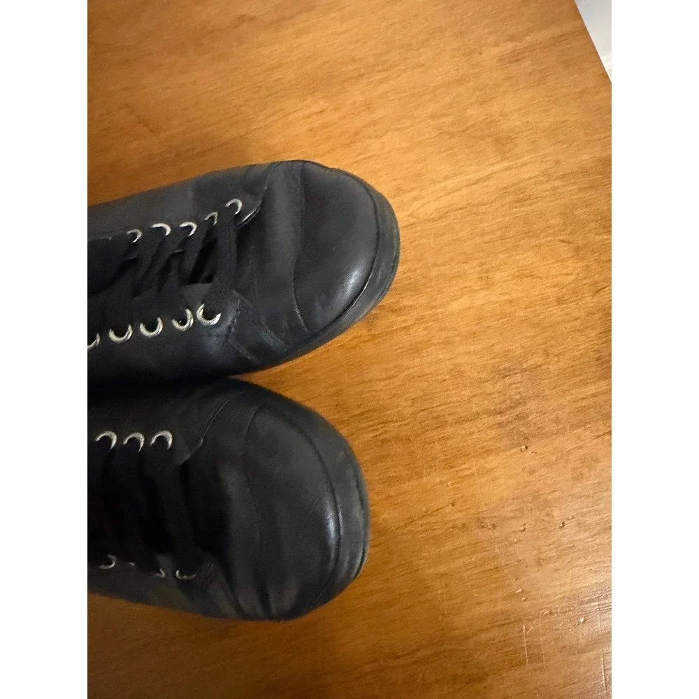 Vagabond Shoemakers Casey Black Leather Low Top Sneakers 4314-001-20 Womens 38‎